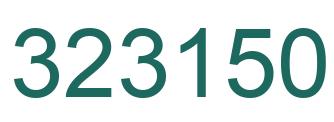Número 323150 imagen verde