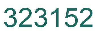 Número 323152 imagen verde