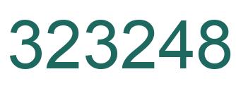 Number 323248 green image