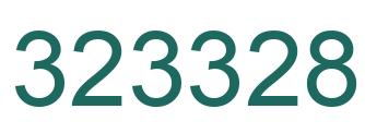 Number 323328 green image