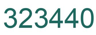 Number 323440 green image