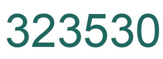 Number 323530 green image