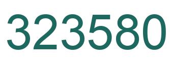 Número 323580 imagen verde