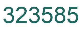 Número 323585 imagen verde