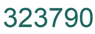 Number 323790 green image