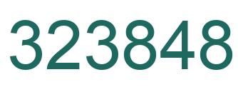 Number 323848 green image