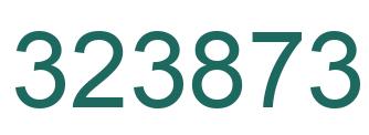 Number 323873 green image