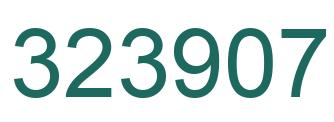 Número 323907 imagen verde