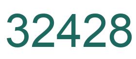 Zahl 32428 grün bild