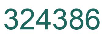 Número 324386 imagen verde