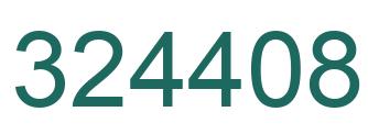 Number 324408 green image