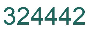 Number 324442 green image