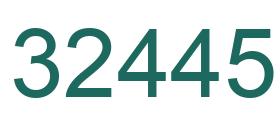 Número 32445 imagen verde