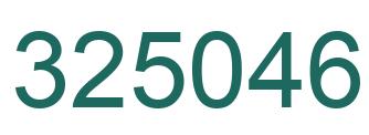 Número 325046 imagen verde