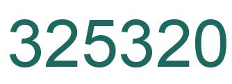 Número 325320 imagen verde