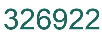 Número 326922 imagen verde