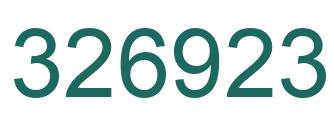 Número 326923 imagen verde