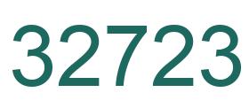 Zahl 32723 grün bild