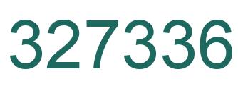 Number 327336 green image