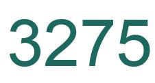 Number 3275 green image