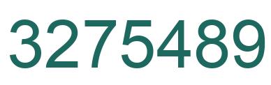 Number 3275489 green image