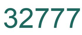 Número 32777 imagen verde