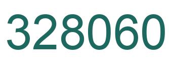 Number 328060 green image