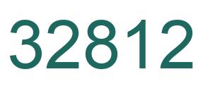 Number 32812 green image
