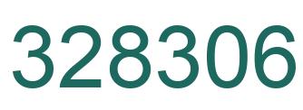 Number 328306 green image