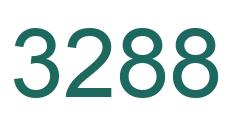 Number 3288 green image