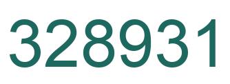 Número 328931 imagen verde