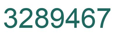 Número 3289467 imagen verde