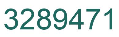 Number 3289471 green image