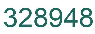 Number 328948 green image
