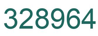 Número 328964 imagen verde