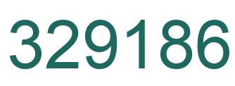 Number 329186 green image