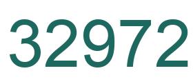Number 32972 green image