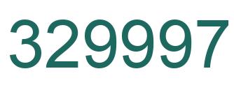 Número 329997 imagen verde