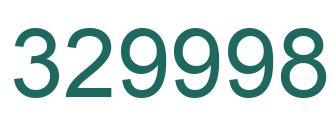 Number 329998 green image