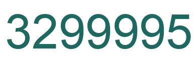 Número 3299995 imagen verde