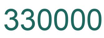 Number 330000 green image