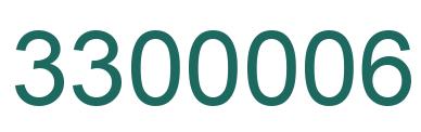 Número 3300006 imagen verde