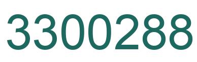 Number 3300288 green image
