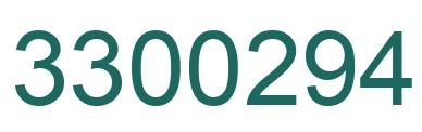 Número 3300294 imagen verde