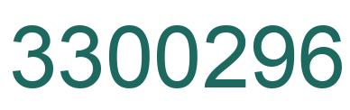 Number 3300296 green image