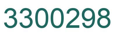 Número 3300298 imagen verde