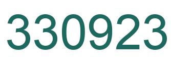 Number 330923 green image