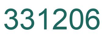 Number 331206 green image