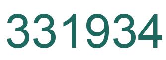 Número 331934 imagen verde