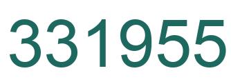Number 331955 green image